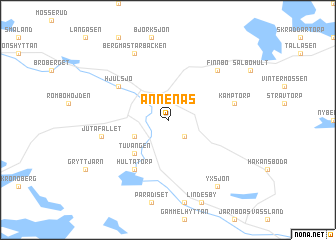 map of Ånnenäs