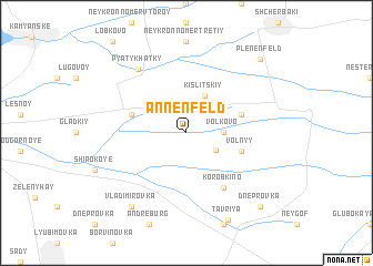 map of Annenfelʼd