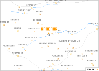 map of Annenka