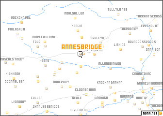 map of Anneʼs Bridge
