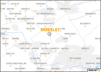 map of Annesley