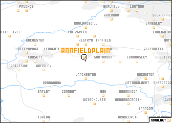 map of Annfield Plain