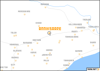 map of Änniksaare