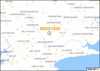 map of Annistown