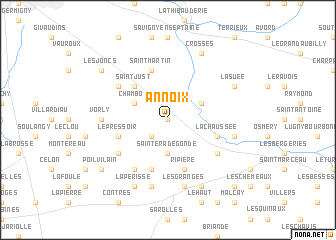 map of Annoix
