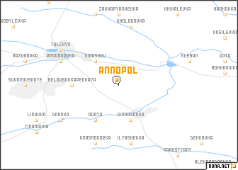 map of Annopolʼ