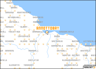 map of Annotto Bay