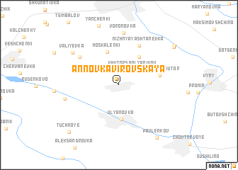 map of Annovka-Virovskaya