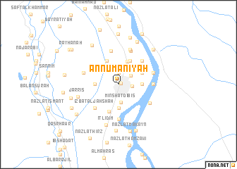 map of An Nu‘mānīyah