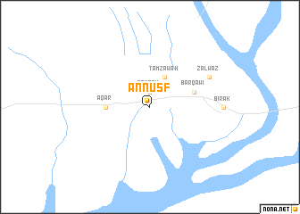 map of An Nuşf