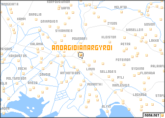 map of Áno Ágioi Anárgyroi