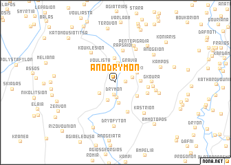 map of Áno Drymón