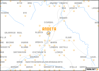 map of Anoeta