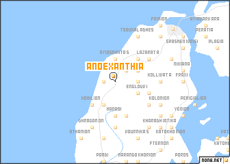 map of Áno Exánthia