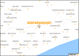 map of Anofandravoay