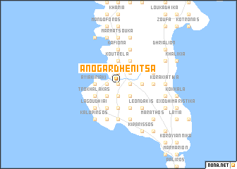 map of Áno Gardhenítsa