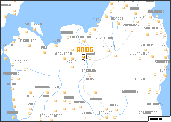 map of Añog