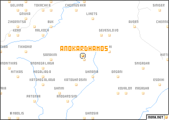 map of Áno Kárdhamos