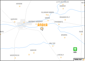 map of Anoka