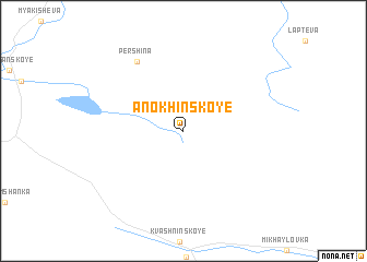 map of Anokhinskoye