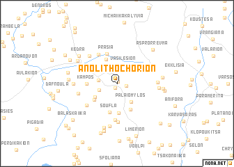 map of Áno Lithochórion