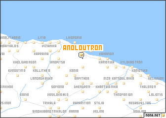 map of Áno Loutrón