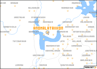 map of Áno Malataíikon