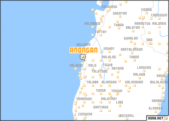 map of Anongan