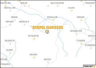 map of Áno Polídhrosos
