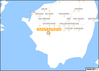 map of Áno Sangríon