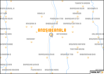 map of Anosibe anʼ Ala
