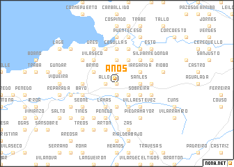 map of Anós