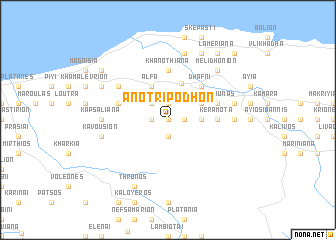 map of Áno Tripódhon