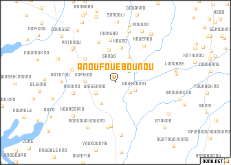 map of Anoufoué Bounou