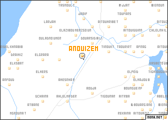 map of Anou Izem