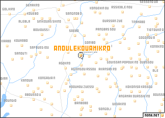 map of Anoulekouamikro