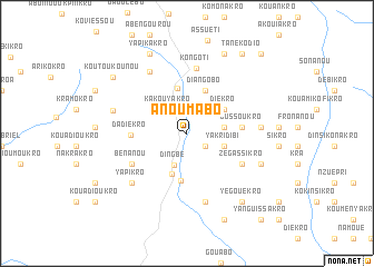 map of Anoumabo