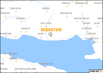 map of Áno Váthia