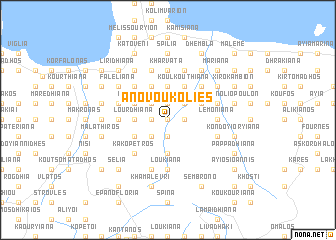 map of Áno Voukoliés