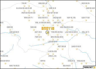 map of Anóyia