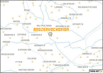 map of Áno Zervochórion