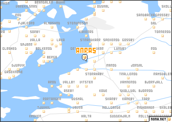 map of Anrås