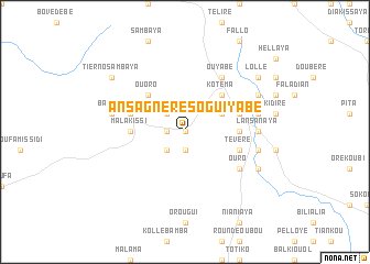 map of Ansagnéré Soguiyabé