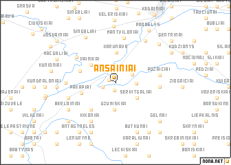 map of Ansainiai