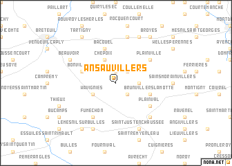 map of Ansauvillers