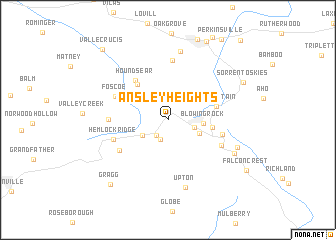 map of Ansley Heights