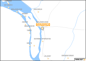 map of Ansongo