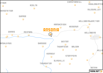 map of Ansonia