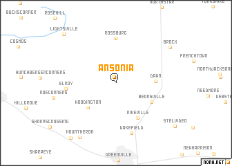 map of Ansonia