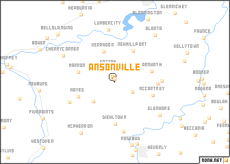 map of Ansonville